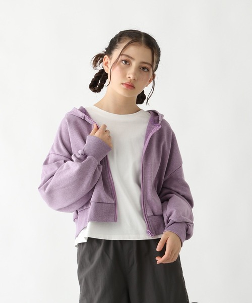 GLOBAL WORK（グローバルワーク） パーカー ピグメント裏毛ZIPパーカー