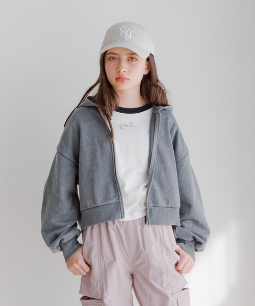 GLOBAL WORK（グローバルワーク） パーカー ピグメント裏毛ZIPパーカー