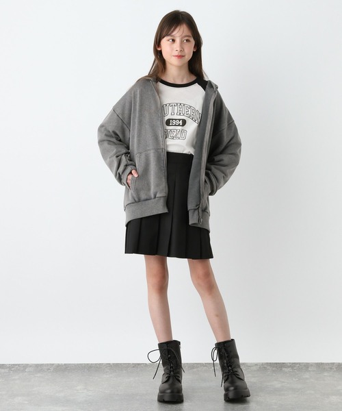 GLOBAL WORK（グローバルワーク） パーカー ピグメント裏毛ZIPパーカー