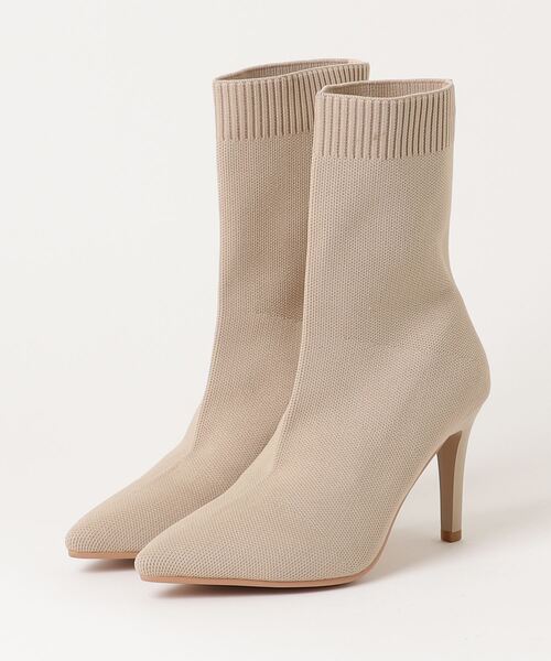 「LibertyDoll」 ショートブーツ LL グレイッシュベージュ レディース_画像5