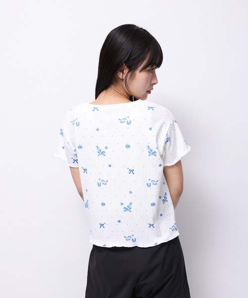tシャツ “HORSE” Midori Nakajima 半袖メロウリブトップス レディース