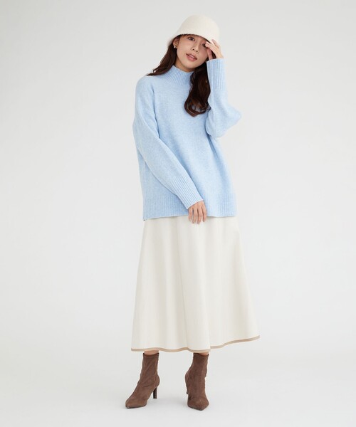 「Feroux」 長袖ニット F オレンジ レディース_画像8