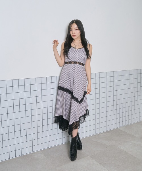 ANDGEEBEE ワンピース イレヘムレースキャミワンピ : ZOZOTOWN