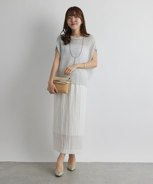 La boutique Bonbon スカート フィブリルツイルナロースカート