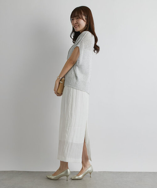 La boutique Bonbon スカート フィブリルツイルナロースカート