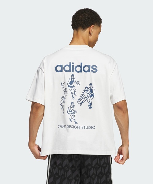 【adidas】プレイヤーグラフィックTシャツ adidas tシャツ Sport Design Studio プレイヤーグラフィック