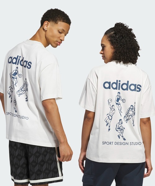 【adidas】プレイヤーグラフィックTシャツ adidas tシャツ Sport Design Studio プレイヤーグラフィック
