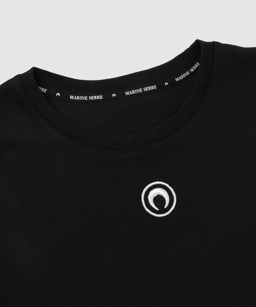 MARINE SERRE tシャツ MOON LOGO JERSEY BABY FIT T-SHIRT