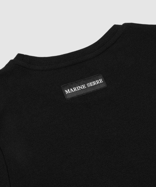 MARINE SERRE tシャツ MOON LOGO JERSEY BABY FIT T-SHIRT