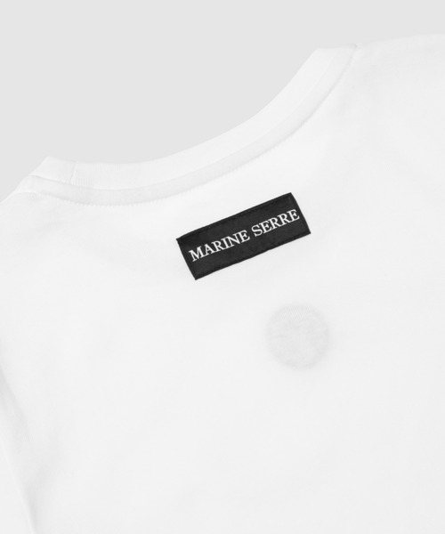 MARINE SERRE tシャツ MOON LOGO JERSEY BABY FIT T-SHIRT