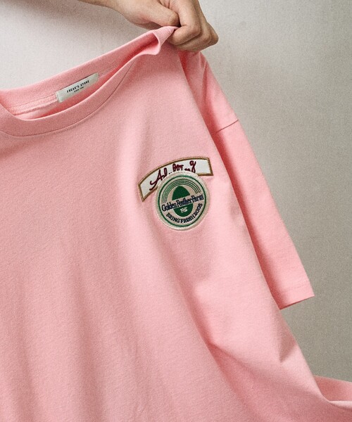 FREAK'S STORE tシャツ ワッペンロゴTシャツ レディース
