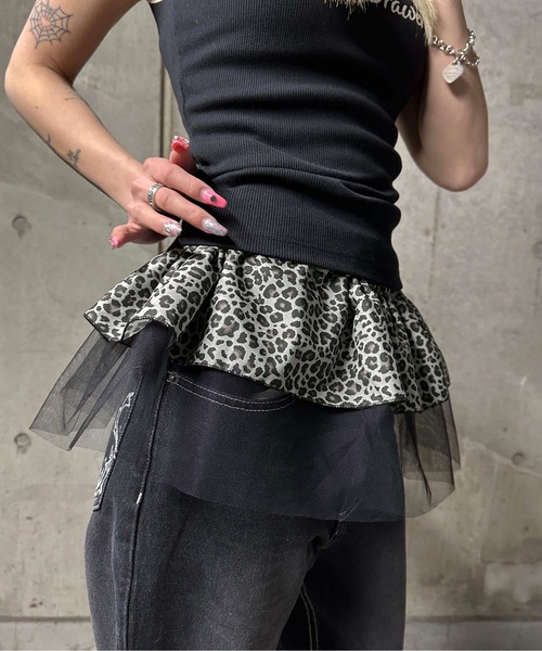 sedacle girl（セダクルガール） ベルト レオパード巻きスカート
