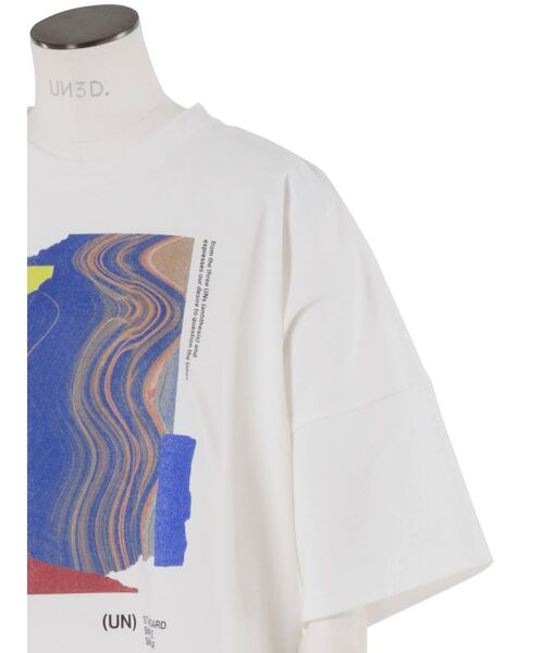 UN3D.（アンスリード） tシャツ ABSTRACT WAVE T-SH / アブストラクト