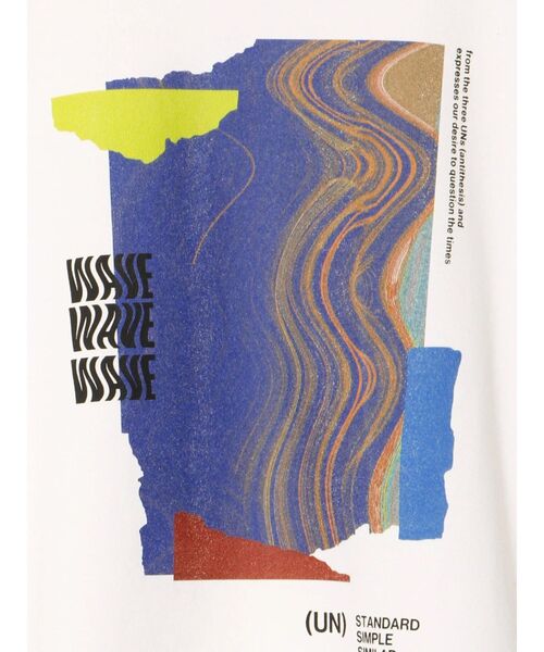 UN3D.（アンスリード） tシャツ ABSTRACT WAVE T-SH / アブストラクト