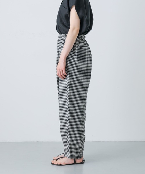 今季　美品　かぐれ　クロップドチェックパンツ クロップドチェックパンツ（その他パンツ）｜かぐれ（カグレ）の