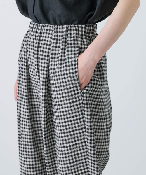 かぐれ パンツ クロップドチェックパンツ レディース : ZOZOTOWN