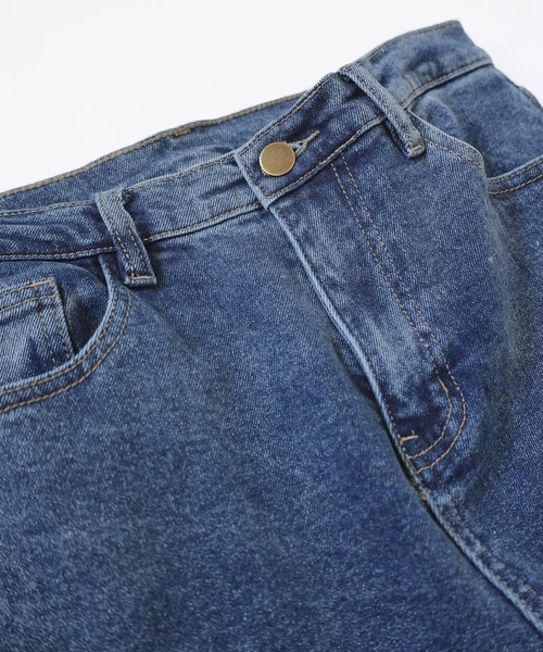 [evernavy] обработка Denim брюки L голубой женский 