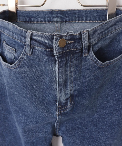 [evernavy] обработка Denim брюки L голубой женский 