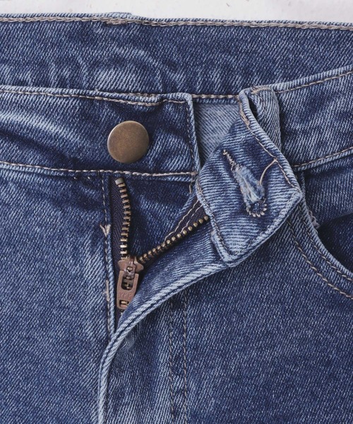 [evernavy] обработка Denim брюки L голубой женский 
