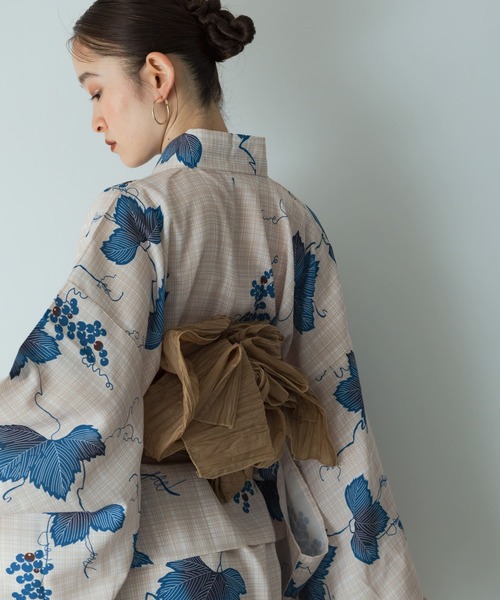 浴衣リメイク　ワンピース他3点セット Amazon | [ON NISHIKI] 2WAY浴衣3点セット 吸湿速乾 ワンピース