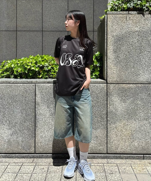 tシャツ 「OBEY / オベイ」 PLAZA ACTIVE TOP 131080369-25U レディース OBEY / オベイ】 PLAZA ACTIVE TOP 131080369-25U（Tシャツ