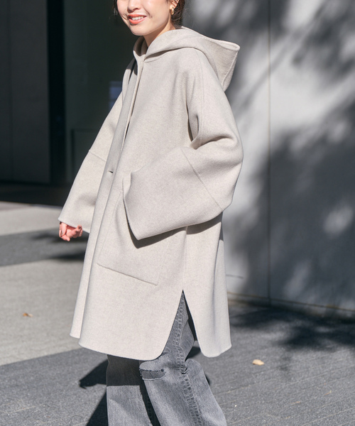 Spick & Span ノーカラーコート ホワイト 白 Mサイズ 38 Spick & Span ノーカラーコート ホワイト 白 Mサイズ 38 Spick & Span