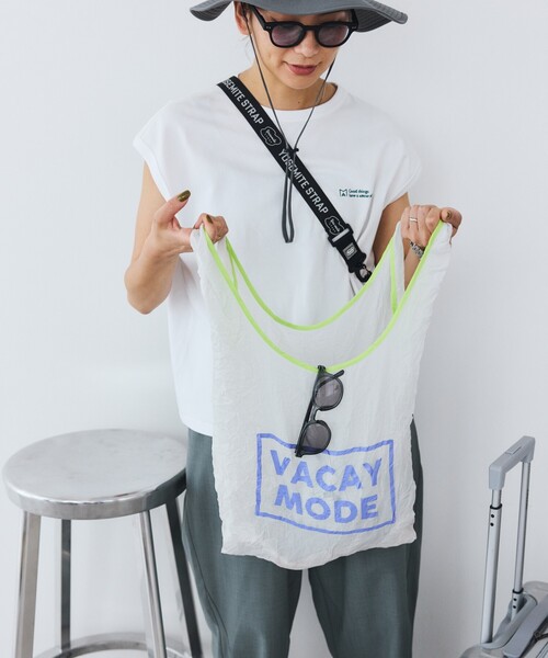 FREAK'S STORE エコバッグ 「Beach ＆ Festival」シワ加工エコ