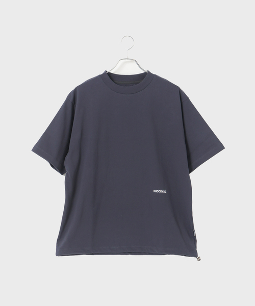 クレープ地柄ボーダークルーネック半袖Tシャツ | 【公式】SPU