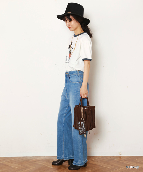 tシャツ 「GOOD ROCK SPEED」MICKEY/Ringer  T レディース GOOD ROCK SPEED tシャツ 「GOOD SPEED」MICKEY/Ringer T
