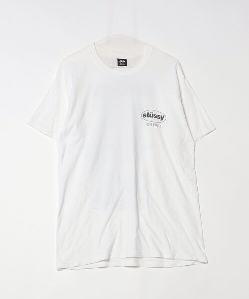 Stussy 半袖シャツ ホワイト ステューシー STUSSY 半袖 シャツ M 白系 ホワイト 無地 綿