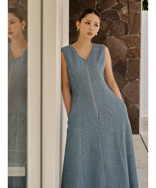 美品　LAGUNA MOON LAGUNAMOON スラックス パンツ ウエストタッククロスパンツ