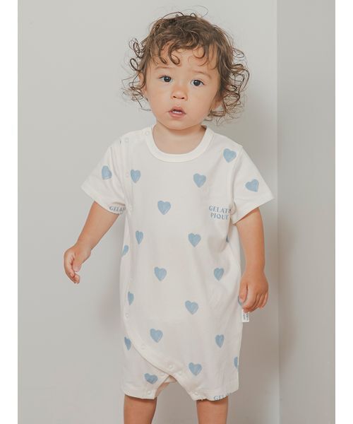 gelato pique（ジェラートピケ） ベビー服 ロンパース 「BABY」ハート
