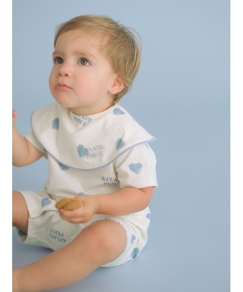 gelato pique（ジェラートピケ） ベビー服 ロンパース 「BABY」ハート
