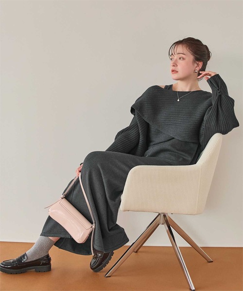 titivate（ティティベイト） ワンピース カシュクールリブトップス