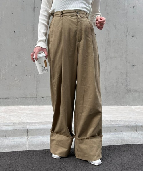 「CIAOPANIC TYPY」 チノパンツ MEDIUM カーキ レディース