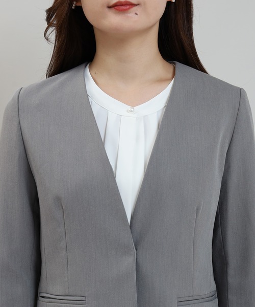 「Astoria Fleure」 ノーカラージャケット LARGE ピンク レディース