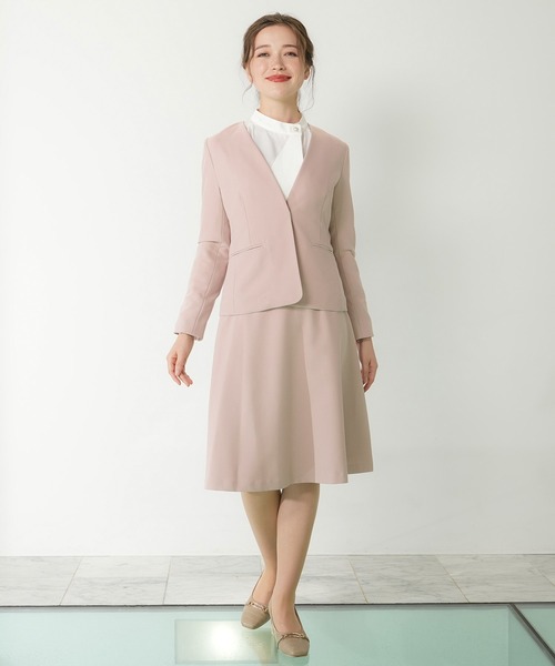 「Astoria Fleure」 ノーカラージャケット LARGE ピンク レディース