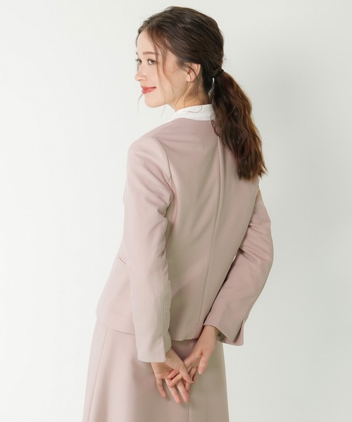 「Astoria Fleure」 ノーカラージャケット LARGE ピンク レディース