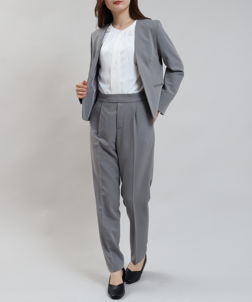 「Astoria Fleure」 ノーカラージャケット LARGE ピンク レディース