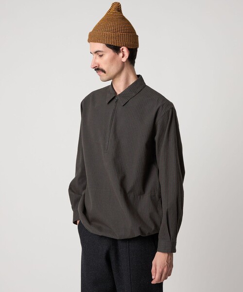 STEVEN ALAN（スティーブンアラン） シャツ チェック ジップ プル