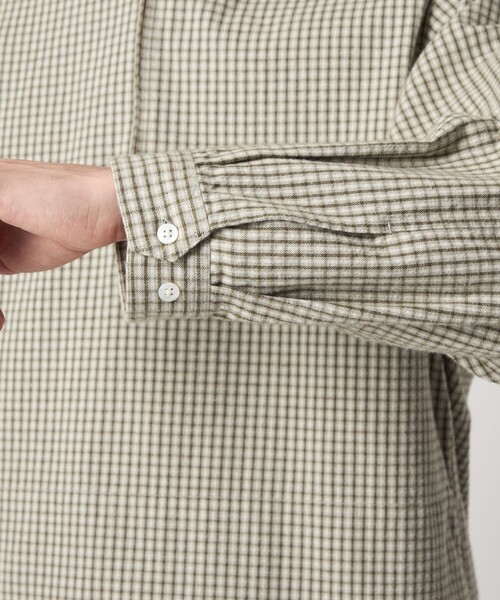 Steven Alanチェックシャツ セール】＜Steven Alan＞ 60 シック チェック オープンカラー シャツ