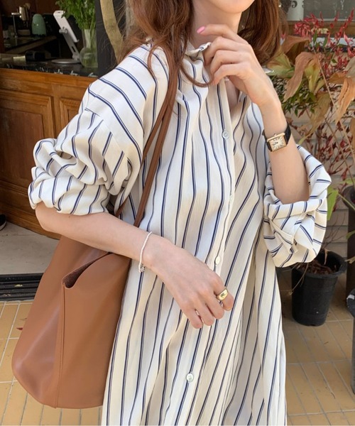 ジャーナルスタンダードきれい色ゆったりスキッパーストライプシャツワンピース♪ ワンピース ストライプシャツワンピース : ZOZOTOWN Yahoo!店