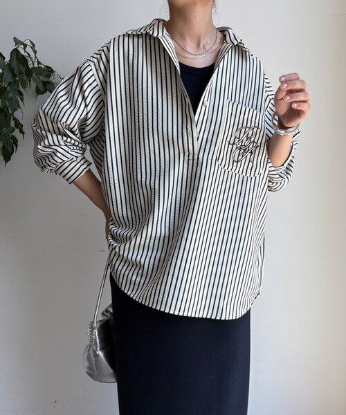 むってぃーさま専用　ストライプスキッパー　リネンカラーシャツ 721382058.jpg?1566981003