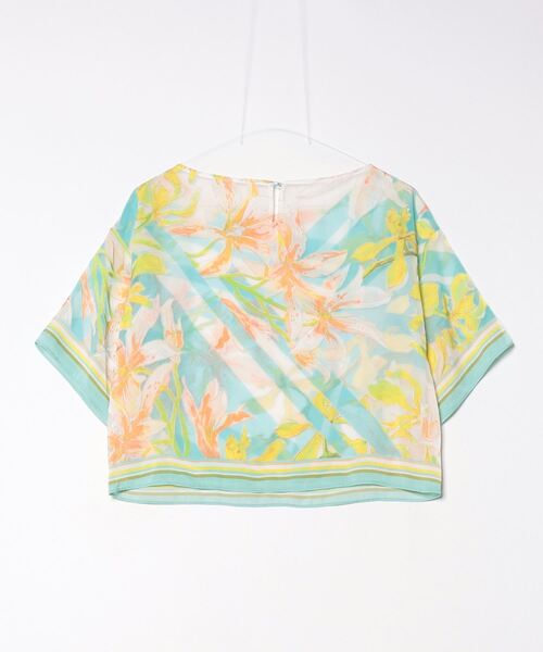 「GRACE CONTINENTAL」 半袖ブラウス 36 ブルー レディース_画像2