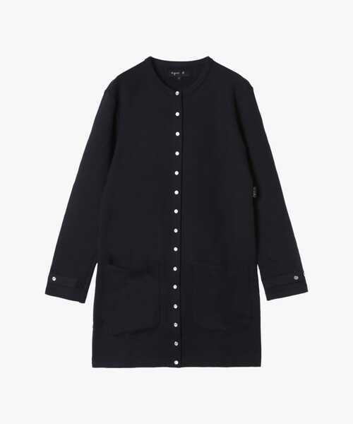 agnes b.（アニエスベー） カーディガン コットン メルトン 長袖