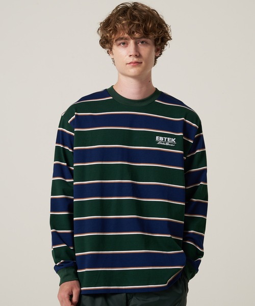 Eddie Bauer（エディーバウアー） tシャツ EBTEK ボーダー 長袖 T