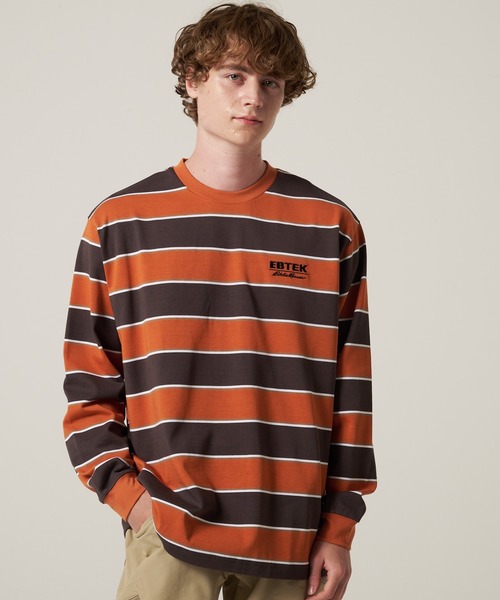 Eddie Bauer（エディーバウアー） tシャツ EBTEK ボーダー 長袖 T