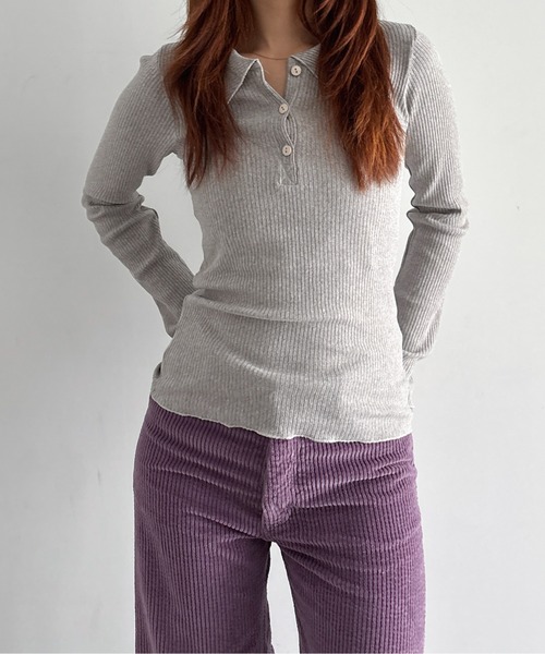 Baserange ニット　 XS-S ピンク Baserange ピンク ニット カーディガン