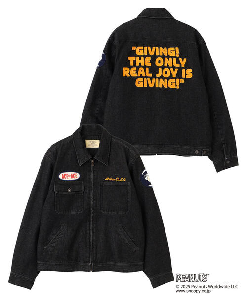 AVIREX（アヴィレックス） デニムジャケット gジャン × PEANUTS」WORK