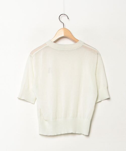 「POLO BCS」 半袖ニット FREE アイボリー レディース_画像2